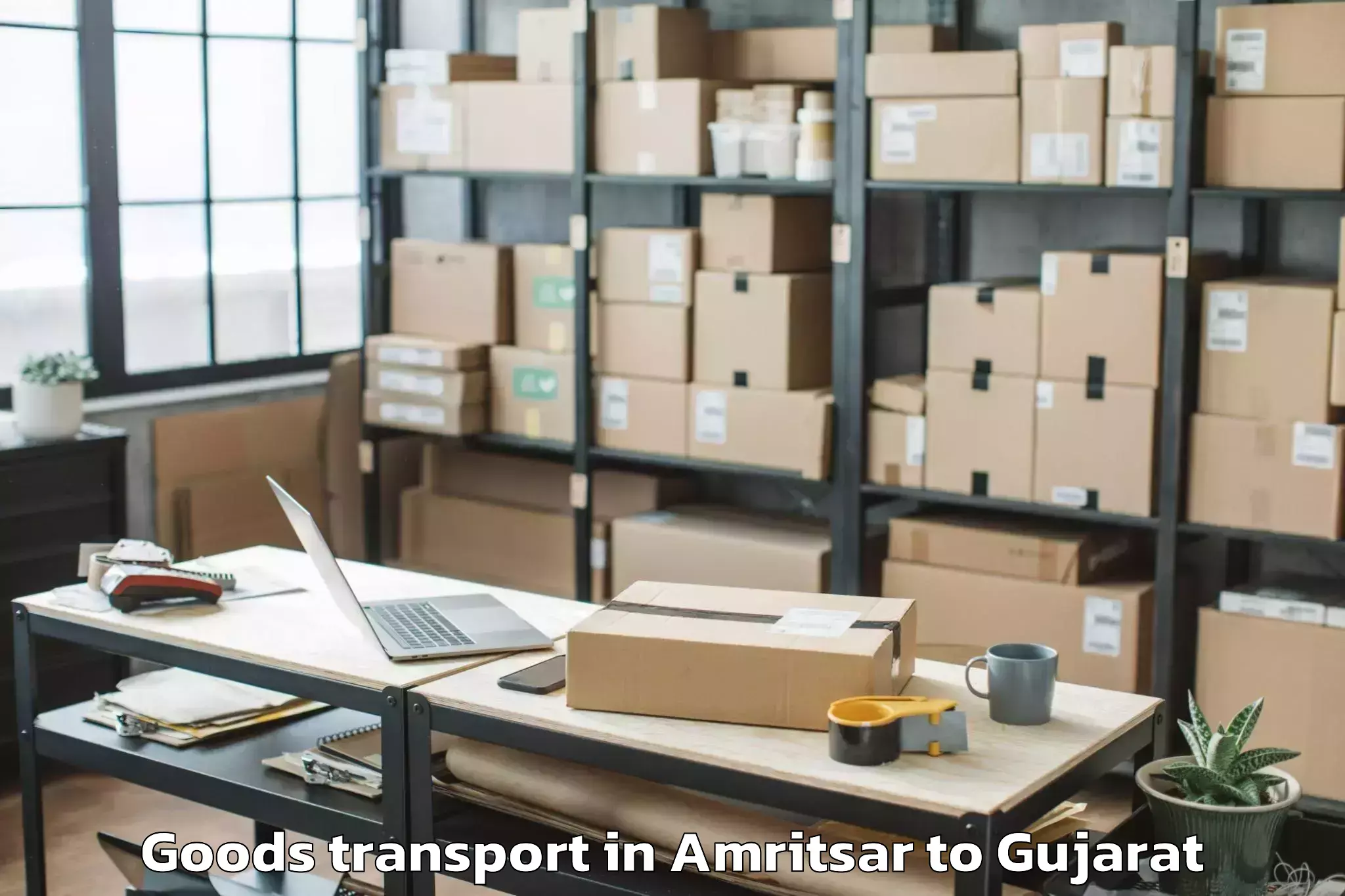 Easy Amritsar to P P Savani University Kosamba Goods Transport Booking